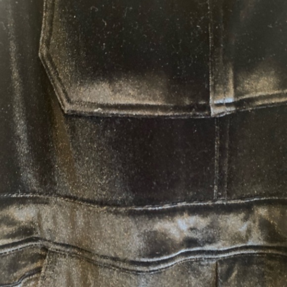 WeWoreWhat Second Skin Black Velvet Overalls Size XS - Picture 4 of 5